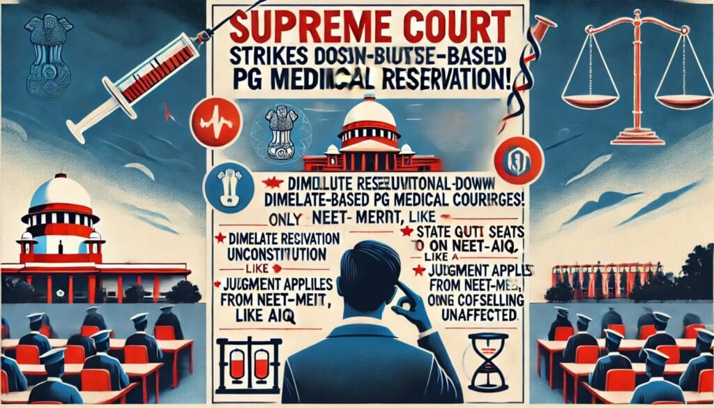 domicile based reservation