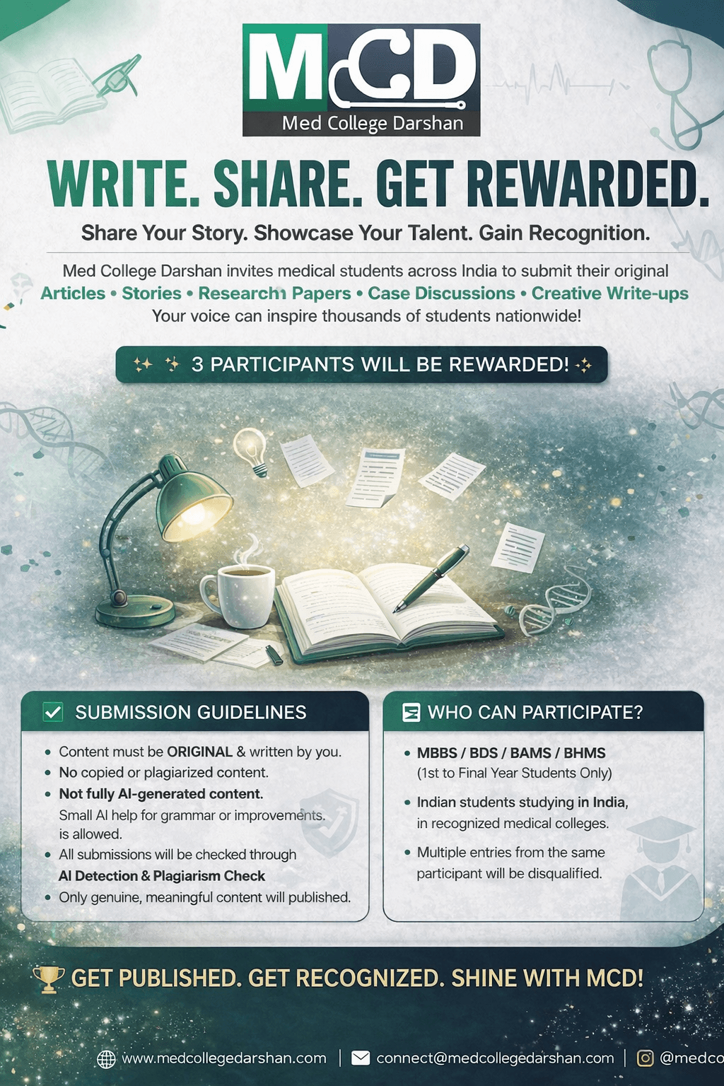 Write. Share. Get Rewarded